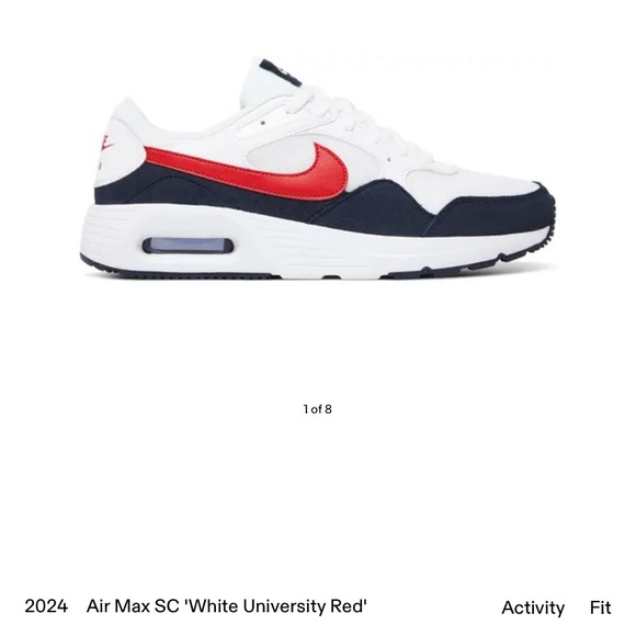 Nike || Air Max SC Sneakers - White University Red - Picture 6 of 15